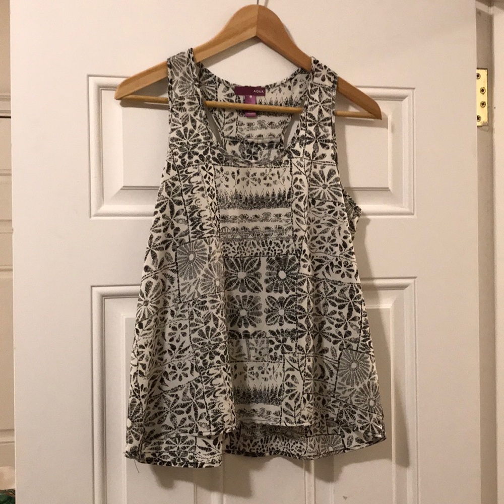 Girls size XL Aqua flowing tank top.